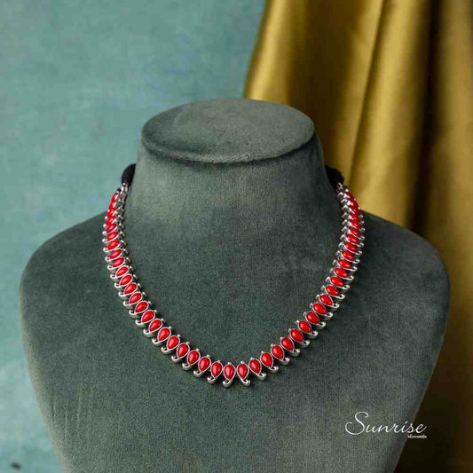 CORAL MANGO NECKLACE SET