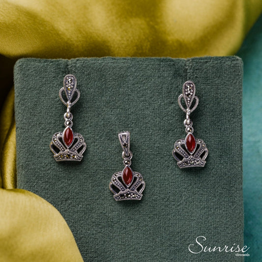 CROWN PENDANT SET