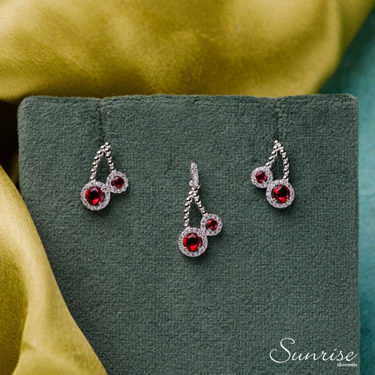 CHERRY CZ PENDANT SET