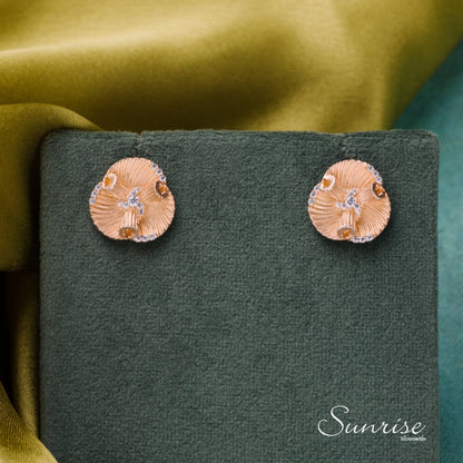 ROSE GOLD FLORAL PENDANT SET