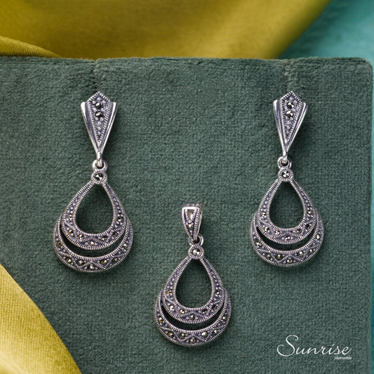 MARCASITE PENDANT SET