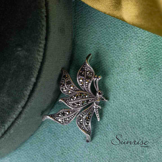 MARCASITE BUTTERFLY BROOCH