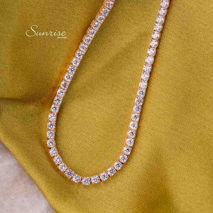 ROSE GOLD CZ STUDDED CHAIN