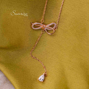 ROSE GOLD BOW NECK CHAIN