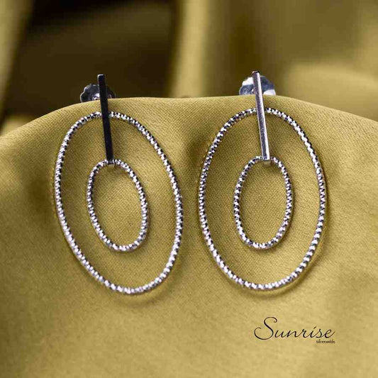 DUAL OVAL EARRINGS