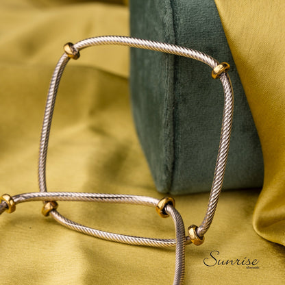 Square Two Tone Bangles