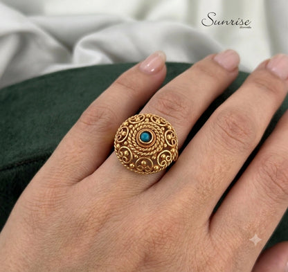 FUSION TURQUOISE FINGER RING