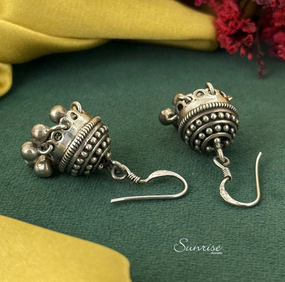OXIDISED HANGING JHUMKA