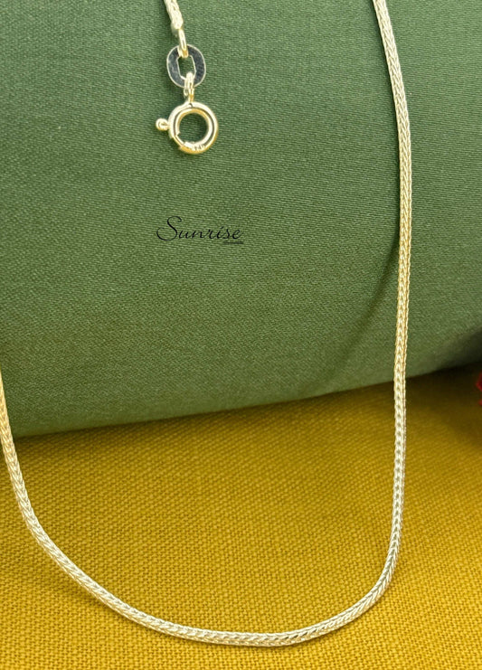 SILVER FLAT CHAIN