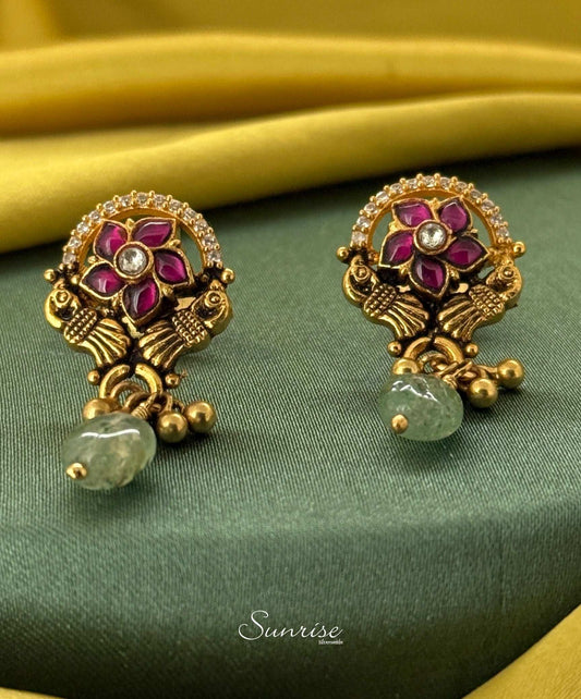 GP PEACOCK EARRINGS