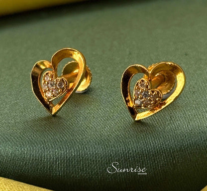 FANCY HEART GP STUDS