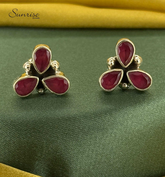 THREE PETAL STUDS