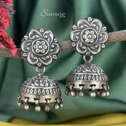 FLORAL ETHNIC JHUMKA