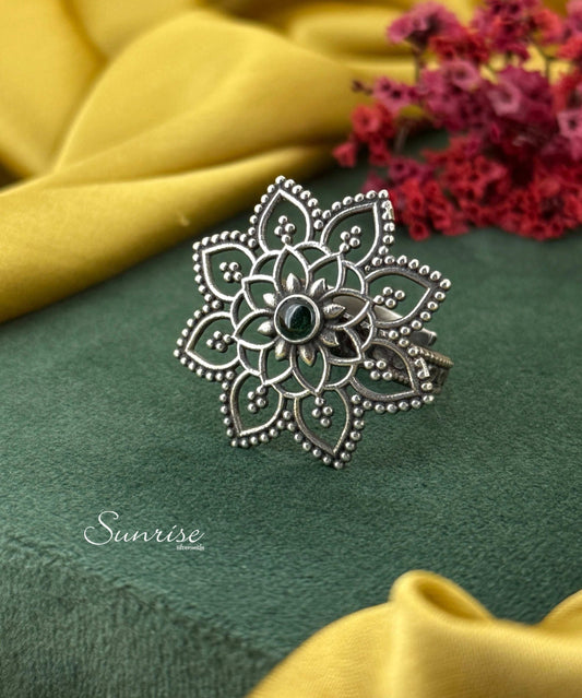 ETHNIC OXIDISED RING