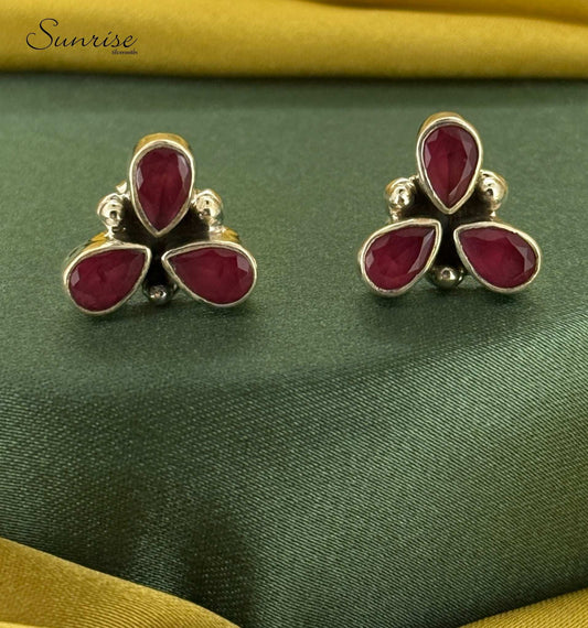 THREE PETAL STUDS