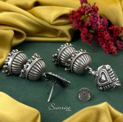 ANTIQUE TWIN STEP JHUMKA