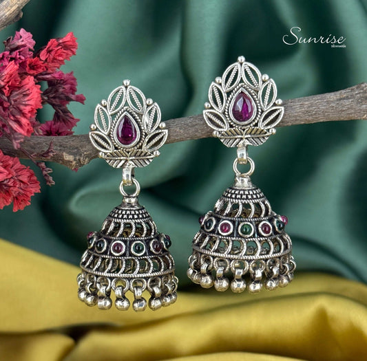 RUBY PINK OXI JHUMKA
