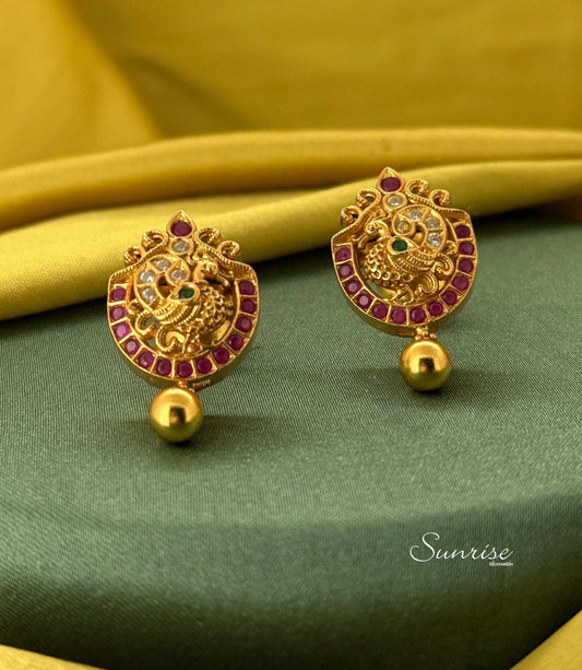 ANTIQUE PEACOCK EARRINGS