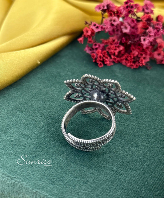 ETHNIC OXIDISED RING