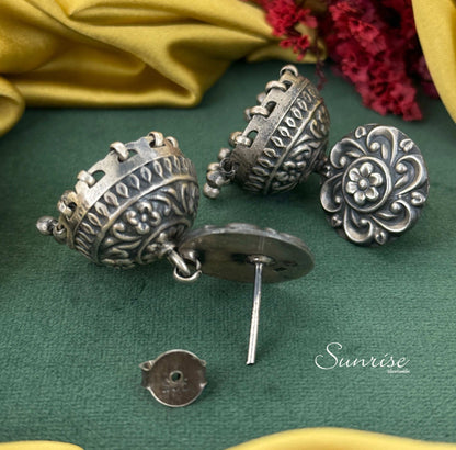 FLORAL ETHNIC JHUMKA