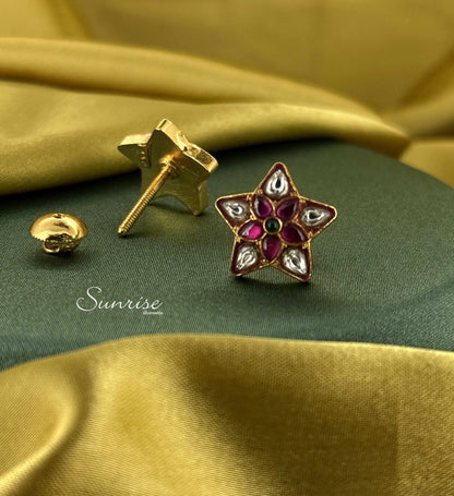 KUNDAN  STUDS