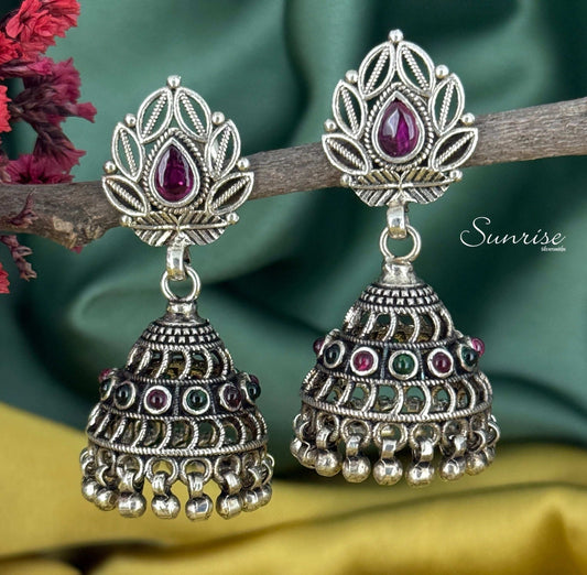 RUBY PINK OXI JHUMKA
