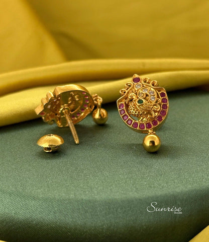 ANTIQUE PEACOCK EARRINGS