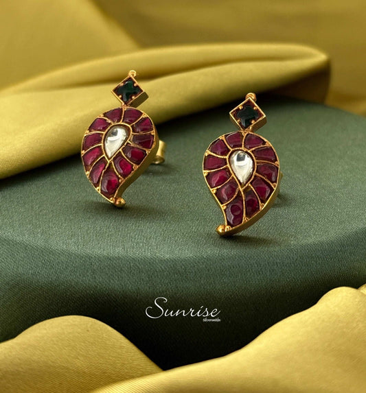 MANGO KUNDAN STUDS