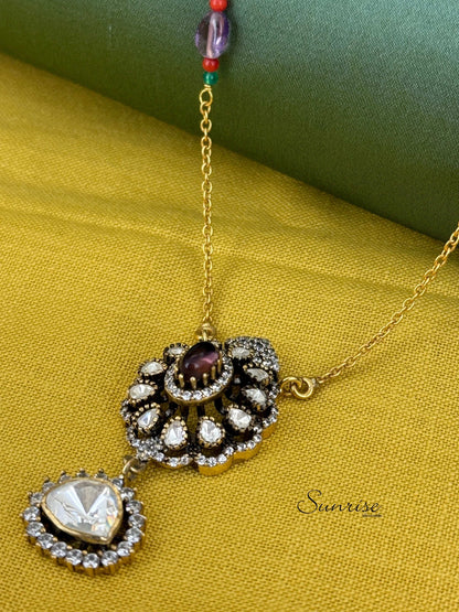 PURPLE VICTORIAN NECKLACE