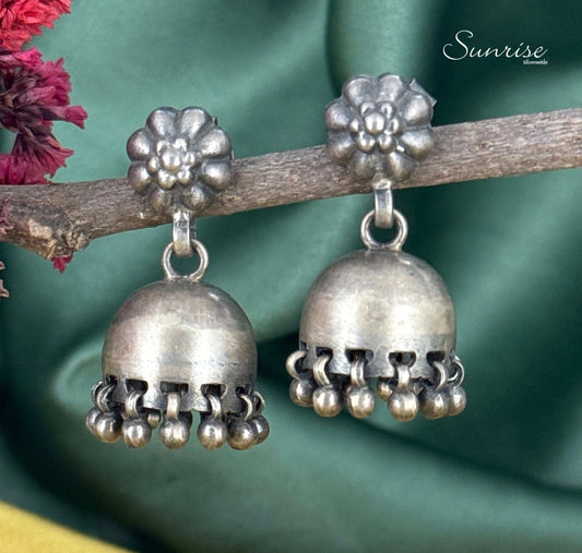 OXIDISED JHUMKA