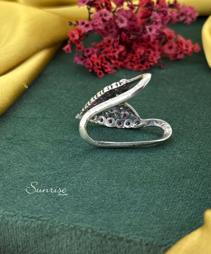 OXIDISED VANKI RING