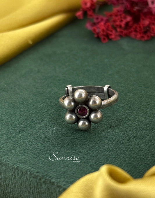 OXIDISED FINGER RING