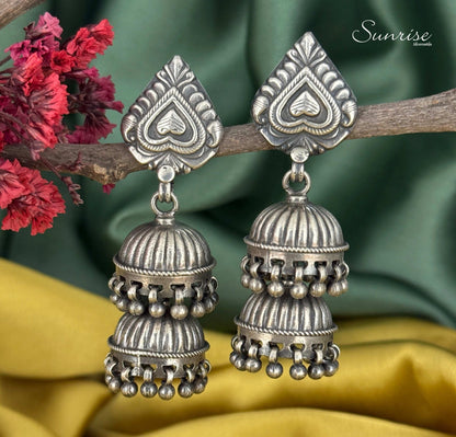 ANTIQUE TWIN STEP JHUMKA