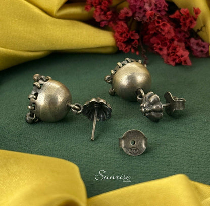 OXIDISED JHUMKA
