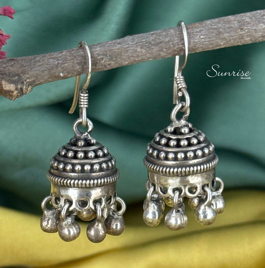 OXIDISED HANGING JHUMKA