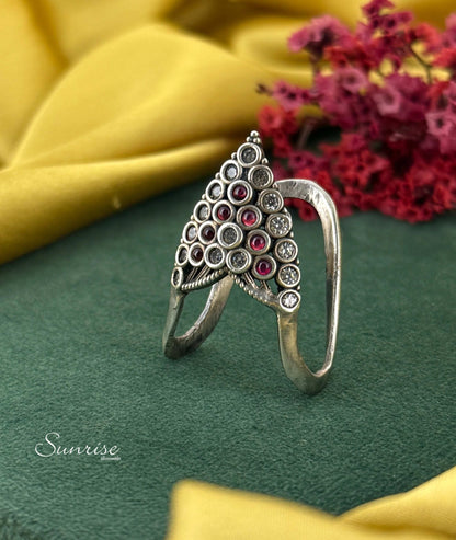 OXIDISED VANKI RING