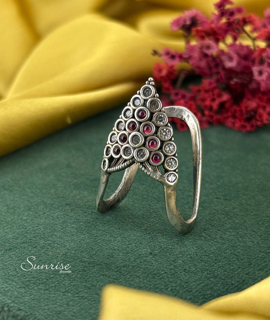 OXIDISED VANKI RING