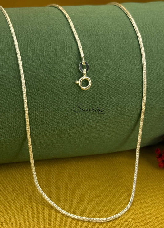 SILVER ROPE THIN CHAIN