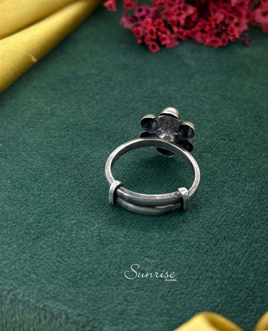 OXIDISED FINGER RING