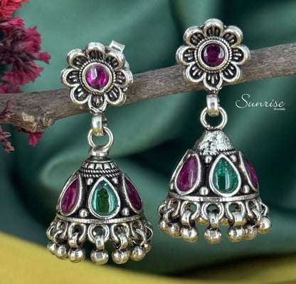 FLORAL OXI JHUMKA