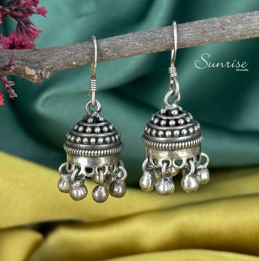 OXIDISED HANGING JHUMKA