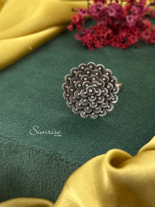 ANTIQUE OXIDISED RING