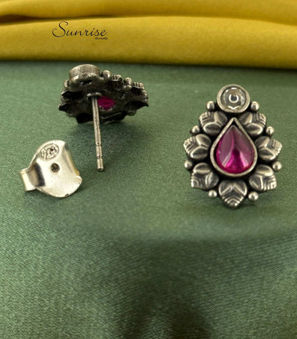 OXIDISED  TINY STUDS