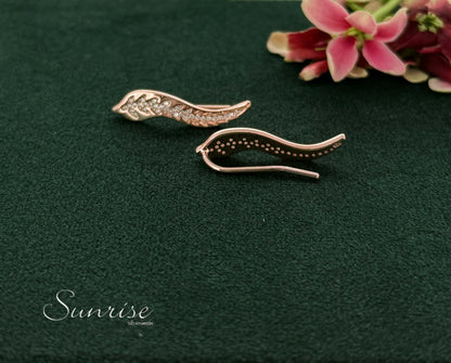 ROSE GOLD FANCY EARCLIPS