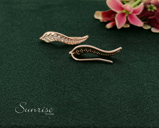 ROSE GOLD FANCY EARCLIPS