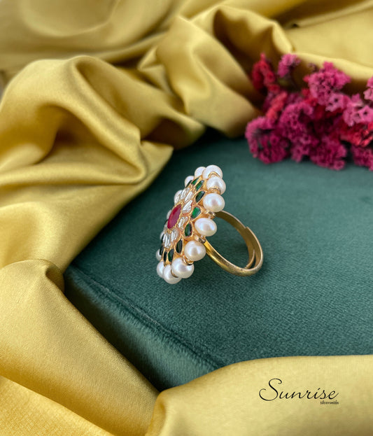 KUNDAN FINGER RING