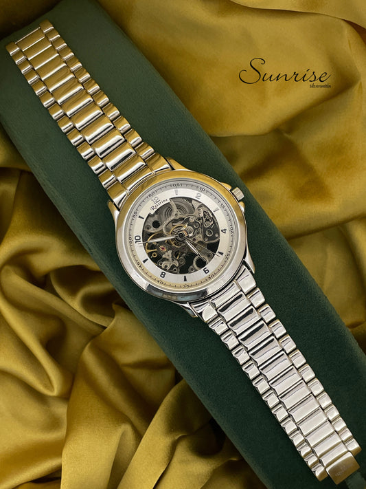 MEN'S SILVER ANALOG WATCH