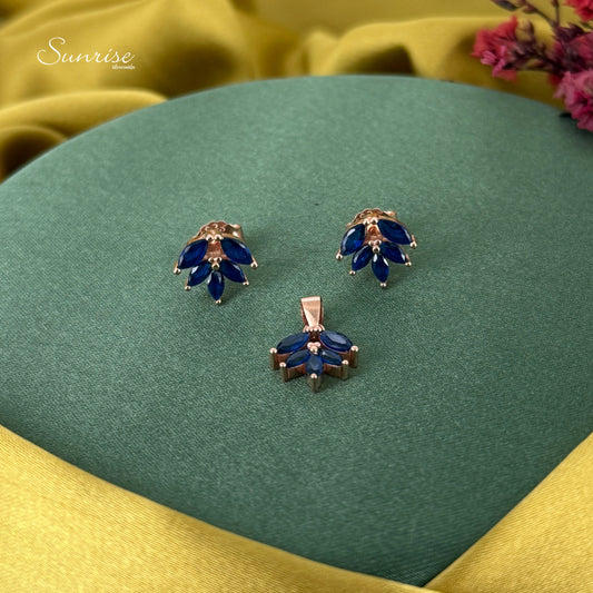 FANCY ROSE GOLD PENDANT SET