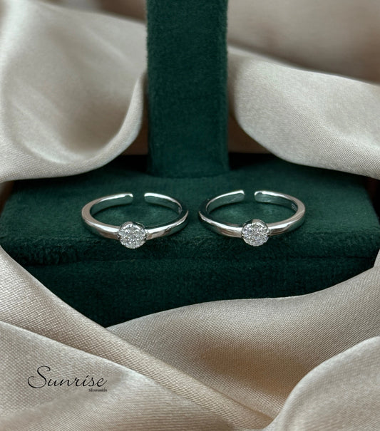 CZ FANCY TOE RINGS