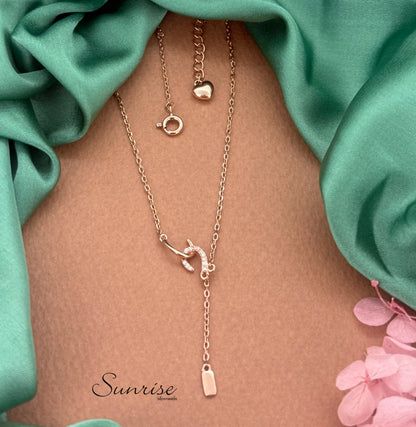 TRENDY ROSE GOLD NECKLACE